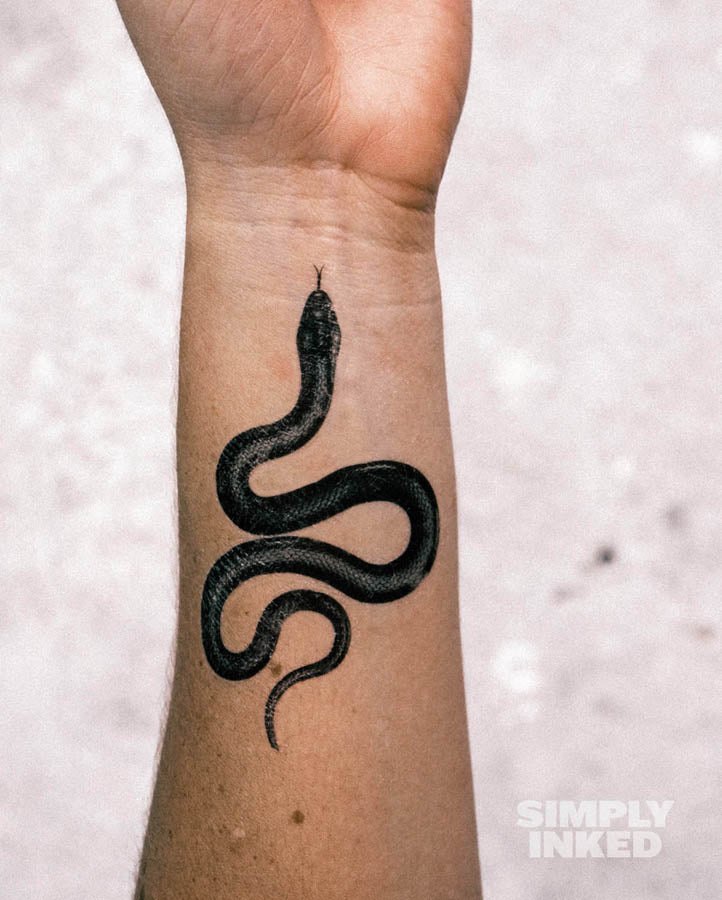 Simple Snake Tattoo Designs