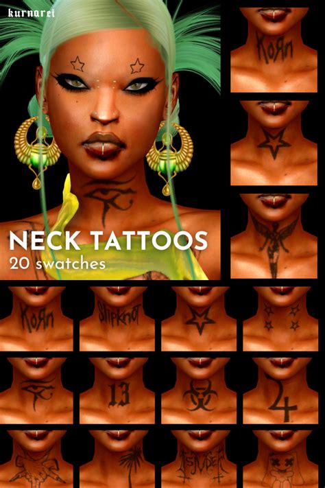 Sims 4 Red Tattoos
