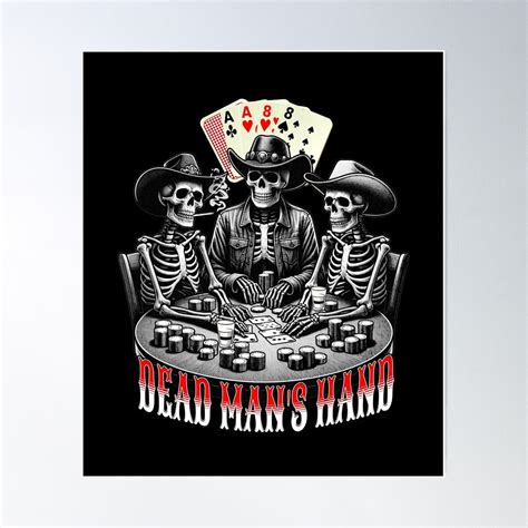 Skeleton Cowboys Poker Game Dead Man Amp 39 S Hands Poster Wall Art Modern