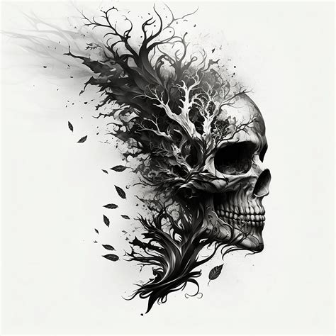 Skull Tattoo Design White Background Png File Download Etsy Skull Tattoo Design White Background Png File Download Etsy