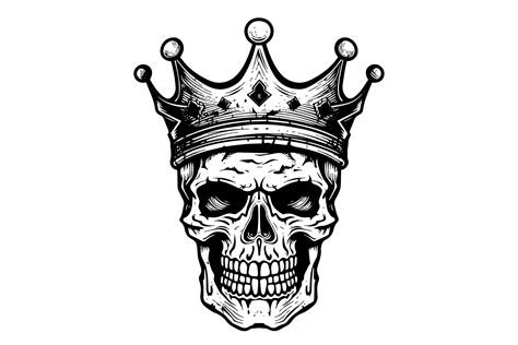 Skull With Crown Tattoo