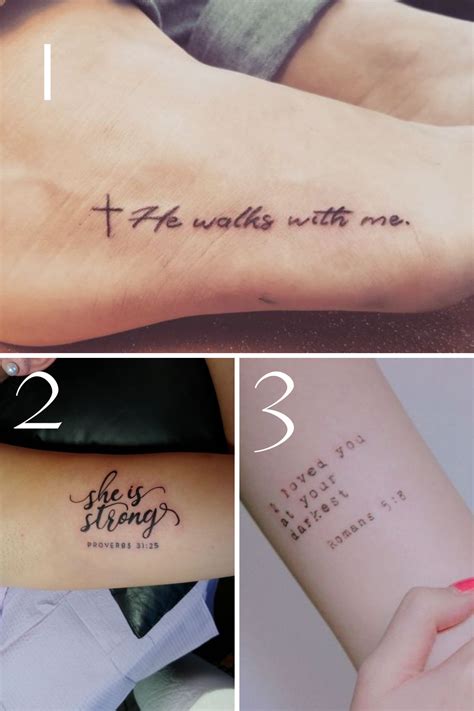 Small Bible Verse Tattoos