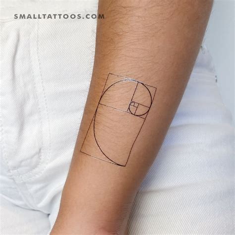 Small Golden Spiral Temporary Tattoo Set Of 3 Little Tattoos Small Golden Spiral Temporary Tattoo Set Of 3 Little Tattoos