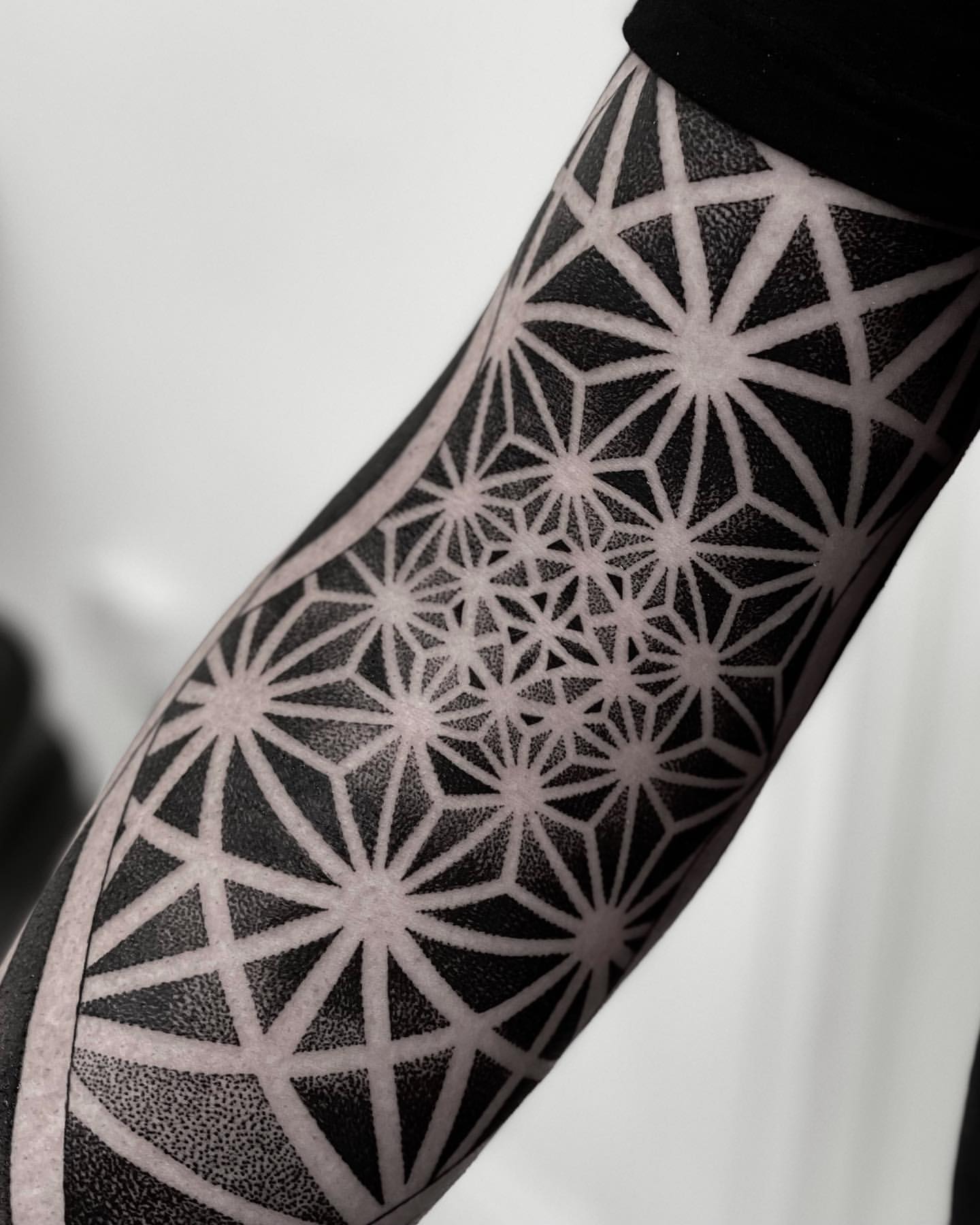 Solid Black Geometric Tattoo Solid Black Geometric Tattoo