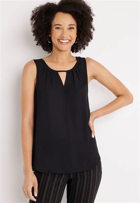 Solid Cut Out Tank Top Maurices Solid Cut Out Tank Top Maurices