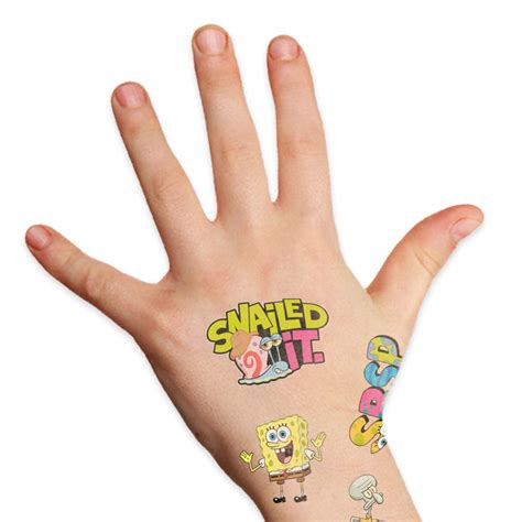 Spongebob Temporary Tattoos Spongebob Temporary Tattoos