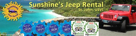 Sunshine Amp 39 S Jeep Rental St John Usvi