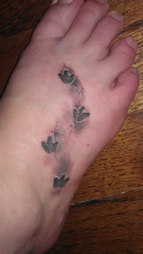 T Rex Footprints By David Allen Pioneer Studios Chicago R Tattoos T Rex Footprints By David Allen Pioneer Studios Chicago R Tattoos