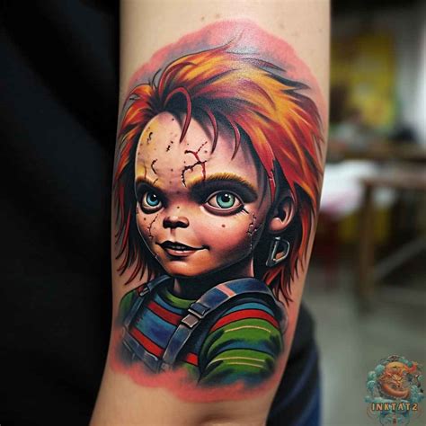 Tatouage De Visage De Chucky Impression Rigide For Sale Avec L Amp 39 Uvre