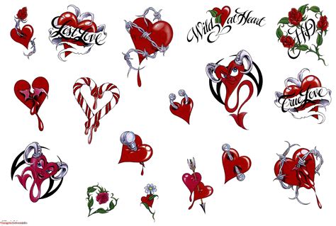 Tattoo Heart Designs 1866035 Clipart Library