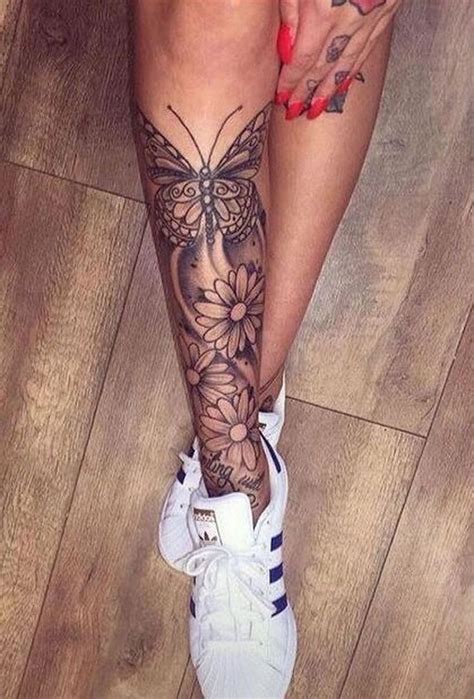 Tattoo On Leg For Female Tattoo Style Trends