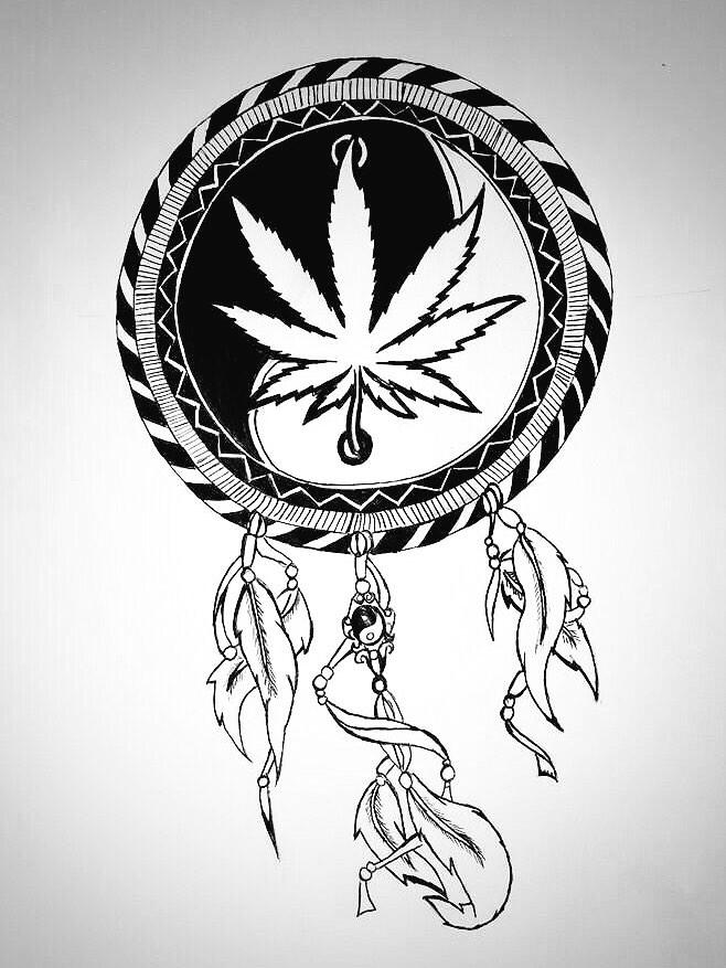 Tattoo Weed Leaf