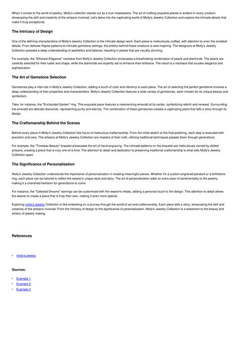 The Art Of Crafting Exploring Molly Amp 39 S Jewelry Collection Pdf Docdroid