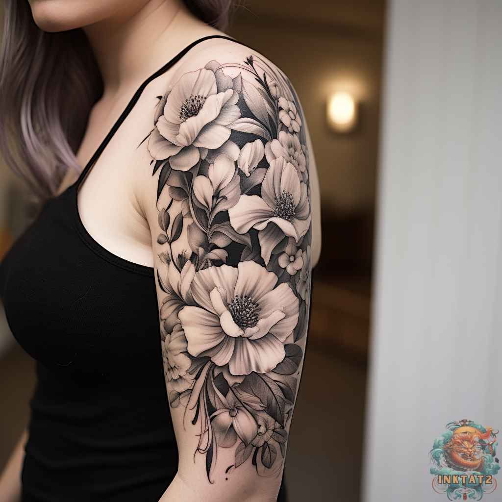The Beauty Of Black And Grey Flower Tattoos 51 Designs Inktat2 Com The Beauty Of Black And Grey Flower Tattoos 51 Designs Inktat2 Com