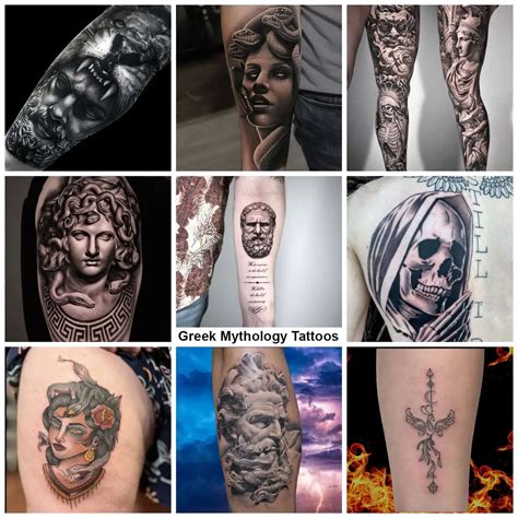 The Styles And Meanings Behind Greek Mythology Tattoos Greek Tattoos