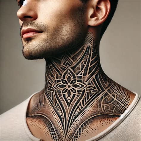 Throat Tattoos For Guys