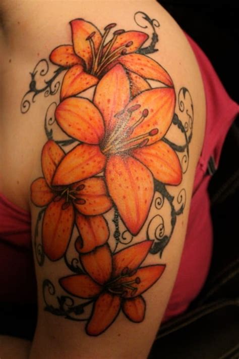 Tiger Lily Tattoo Designs