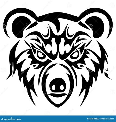 Tribal Bear Head Tattoo Design Tribal Bear Head Tattoo Design