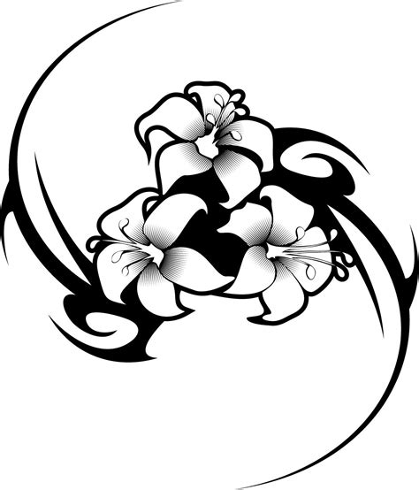 Tribal Flower Design Clipart Best