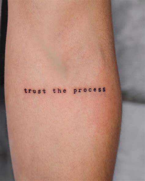 Trust The Process Tattoo Ideas