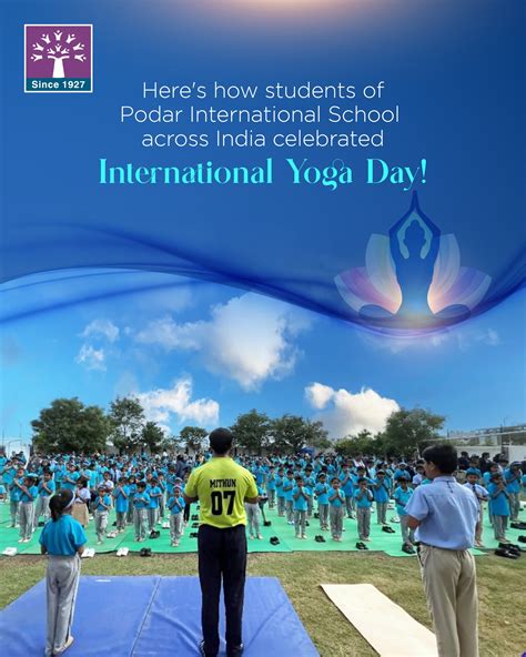 Unity In Breath Strength In Stillness Here S How Podarites Celebrated International Yoga Day Across The Nation Yoga Nurtures Young Minds It Helps In Enhancing Concentration Reducing Stress And Promoting Overall Well Being This