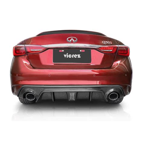Vicrez Ldz Style Carbon Fiber Rear Diffuser Vz101067 Infiniti Q50
